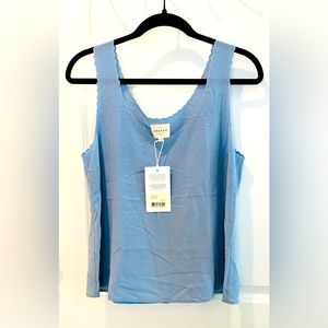 NWT Sezane Lucie Bleu Clair Top